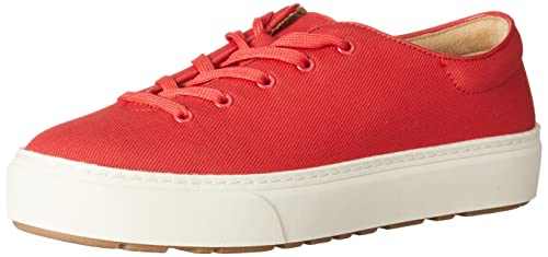Amazon Essentials Damen Bequeme Sneakers Mit Schnürung, Rot, 38 EU