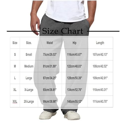 Baggy Sweatpants Men Straight Leg Drawstring Solid Sweatpant Fall Casual Comfort Fashion Sports Pant with Pocket3