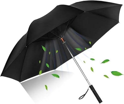 扇風機付き傘 日傘 長傘 晴雨兼用傘 120cm大きい ファン付き日傘 雨傘 ゴルフ傘 USB充電式/電池式 8本骨 耐風 撥水 UVカット 紫外線対策 遮光 遮熱 送風 メンズ レディース スポーツ観戦用 涼しく 熱中症対策