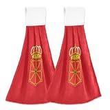 Estampados elegantes y funcionales: disponibles en patrones vivos y a prueba de decoloración, estas bonitas toallas de mano con lazo para colgar añaden un toque decorativo a tu hogar mientras ofrecen opciones de personalización