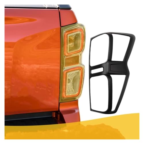 Cubierta trasera Isuzu D-Max protector de luces traseras negras mate 2 uds 4