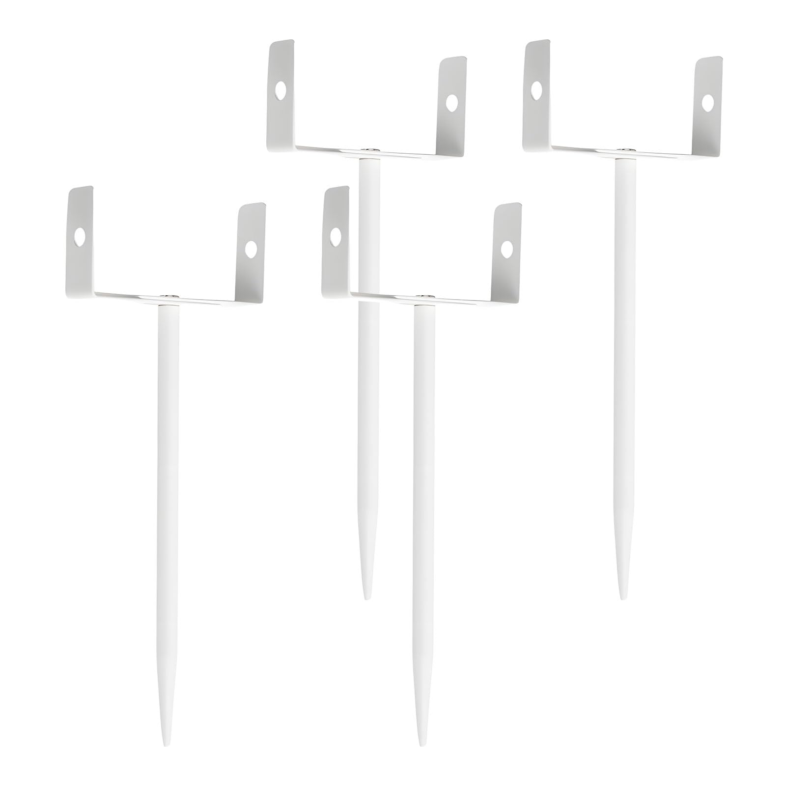 Piceioep 4Pcs (2Pcs) Robust Iron Downspout Bracket Coating Storm Adjustable Fit Prevents Flooding Easy Setup Modifiable Grip