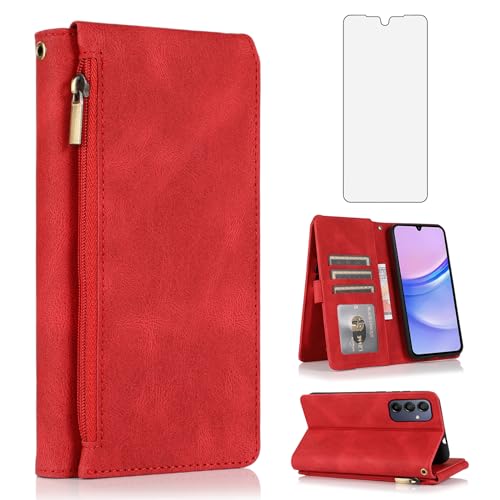 Coque Samsung Galaxy A15 portefeuille en cuir pour simplifier vos déplacements