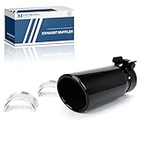 MFZDQL PT932-35180-02 Exhaust Muffler Stainless Steel Tip Upgrade Compatible With Toyota Tacoma 2005-2023 PT9323518002 PT932-35162 - Black
