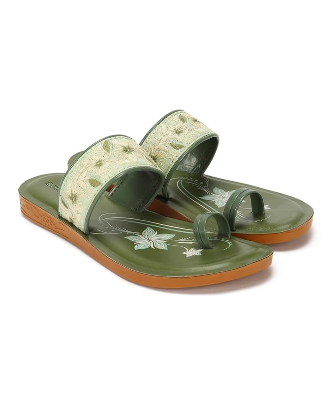 PARAGON PUK7013L Womens Sandals | Stylish Slip on Flats with Cushioned Soles | Trendy Lightweight Durable & Comfortable Fashion Slippers for Outdoor Use Green (B0CJRC4F9C) Amazon Price History, Amazon Price Tracker