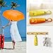 Pomelo 2-Pack Travel Mini Compact Umbrella - UV Sun Protection 50+ Portable Totes, Lightweight Pocket Purse Umbrella for Men, Women & Kids - Rain & Sunproof, Fits in Purse/Backpack (Yellow + Red)