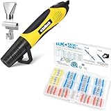 TICONN 150 PCS Solder Seal Wire Connectors +350W Heat Gun with 2 Nozzles