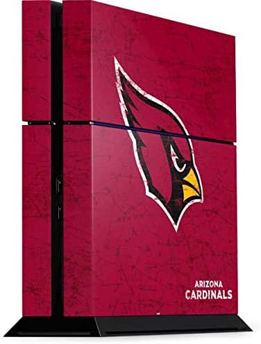 Skinit Decal Gaming Skin Compatible with PS4 Console - Officially Licensed NFL Arizona Cardinals Distressed Design