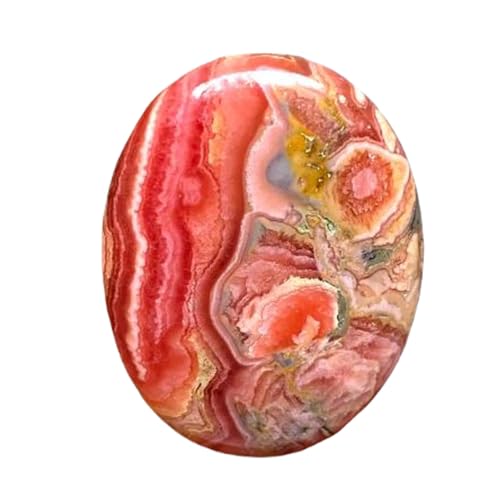 Cabochon en rhodochrosite gemme naturelle de prestige pour pendentif et haute joaillerie
