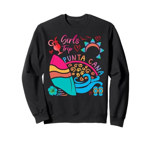 Punta Cana Girls Trip 2026 Beach Summer Vacation Tie Dye Sweatshirt