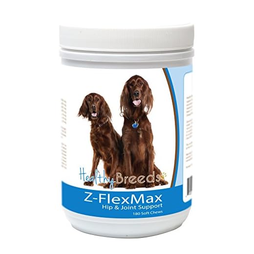 Healthy Breeds Irish Setter Z-Flex Max Dog Hip and Joint Support 180 Count