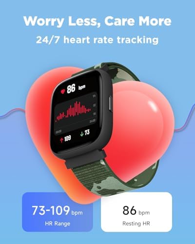 BIGGERFIVE Smart Watch for Kids, 1.8" Fitness Tracker Watch with Pedometer — 사진 5
