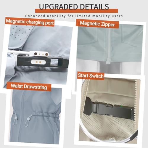 Elderly Anti Fall Wearable Airbag Vest 0.08s Rapid Protection for Head Hips