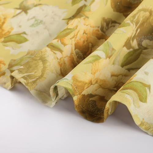 Scarlet Darkness Maxi Skirts for Women Summer Floral Skirt Victorian Flowy Long Skirt Yellow M — view 5