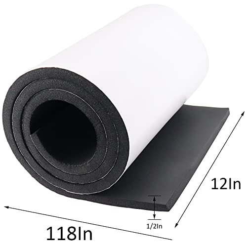 Image of DGSL Foam Insulation Neoprene Sheets with Adhesive, 12''W x 118''L x 1 /2''T