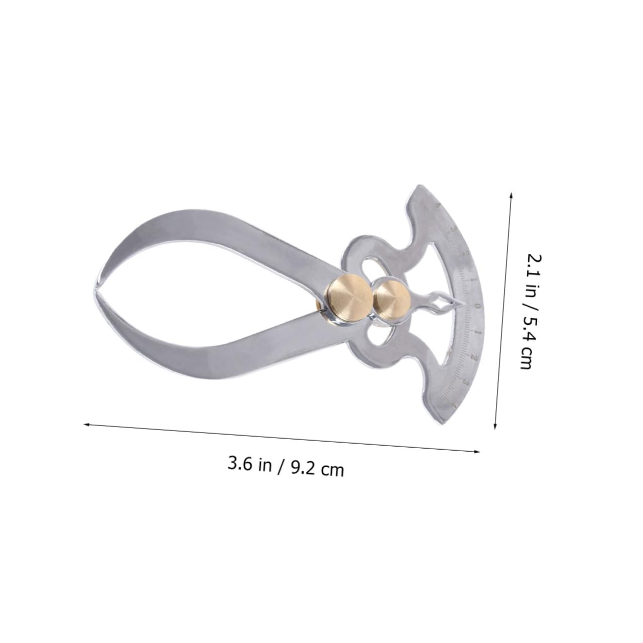 DOITOOL Calibro Spessimetro Portatile in Metallo Inossidabile Misurazione Spessori Esterni e Uso Outdoor Argento