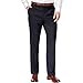 Louis Raphael Men's Rosso Flat Front Easy Care Patterned Dress Pant