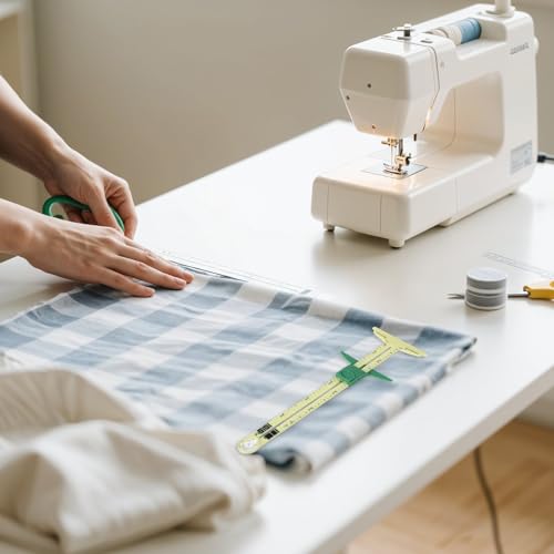 4 Pcs T-Shaped Sliding Gauge Sewing Ruler 5-in-1 Sewing Gauge Fabric Quilting Tool Measuring Ruler Set for Knitting Crafting Measuring 7 4 Pcs T-Shaped Sliding Gauge Sewing Ruler 5-in-1 Sewing Gauge Fabric Quilting Tool Measuring Ruler Set for Knitting Crafting Measuring - Image 7