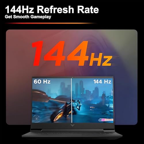 Image of HP Victus 15 Gaming Laptop 15.6 inch FHD IPS 144Hz Intel 8-core i5-13420H (>i7-12650H) 32GB RAM 1TB SSD GeForce RTX 4050 Backlit Type-c B&O Fast Charging Win11Pro ICP Hub