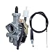 tianfeng Carburetor W/Throttle Cable For Honda ATV FOURTRAX 200 TRX200 SX TRX200D TRX200 4 Wheeler Quad Carb