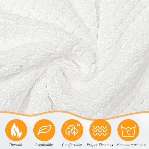 Image of Tigeen 4 Pcs Spa Wrap Towel Wrap for Women Spa Robe with Adjustable Closure Elastic Top Lightweight Wraps for Bath Shower (White,L-XL)