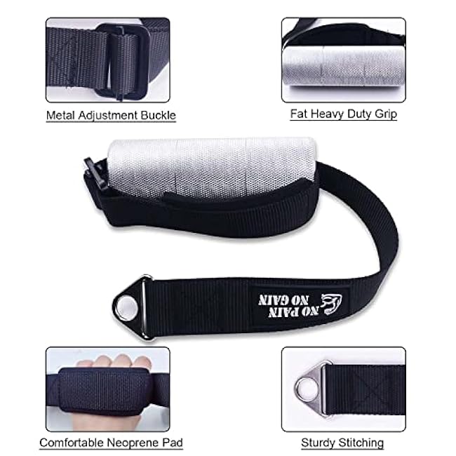 Arm Wrestling Exercise Handle ¦µ2in Grip Wrist and Forearm Exerciser Pulldown Triceps Rope Workout