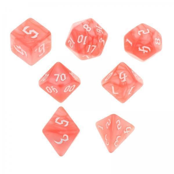 Toy 2xPolyhedral Dices Different Numbers Engraved Puzzle Game Gifts Watermelon Red Dungeons & Dragons-image-11