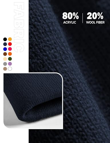 Pack Beanie pour hommes et femmes Bonnet souple aux finitions soignées en maille fine