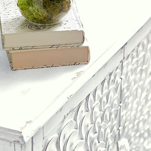 Phi Villa White Antique Storage Cabinet - Sideboard And Buffet Cabinet Accent Cabinet With Doors #TOP3