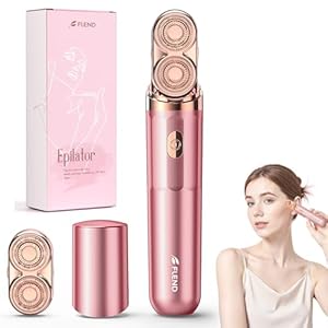 Epilierer, 2 in 1 Epilierer für Frauen Wiederaufladbar, Damen Elektrischer Rasierer mit LED-Licht, Haarentfernung für Frauen Beine/Gesicht/Bikini/Arme, Glatter Epilierer Trimmer Reiseset