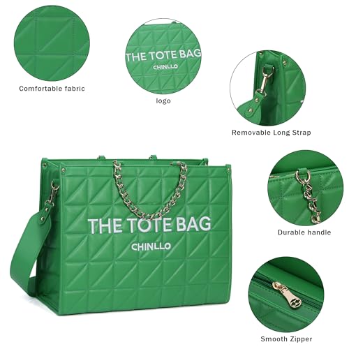 Image of Chinllo Laptop Tote Bag for Women Top Handle Satchel Purse and Handbags Work Compartment with Shoulder Strap