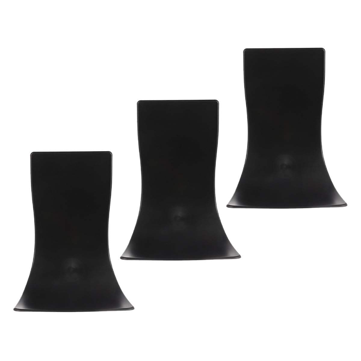 VANZACK Set 3 Pezzi Vaschette in Plastica Nero per Dispenser di Sapone Automatico Supporto Muro, Anti-goccia e Facile da Pulire per Bagno e Cucina