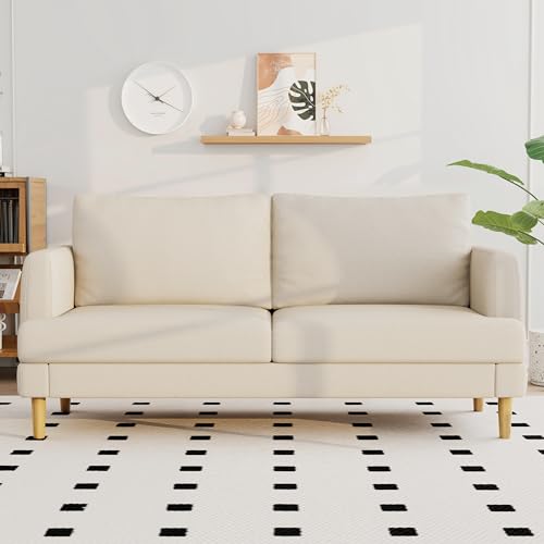 70' Modern Loveseat Sofa with USB Type-C Ports, Linen...