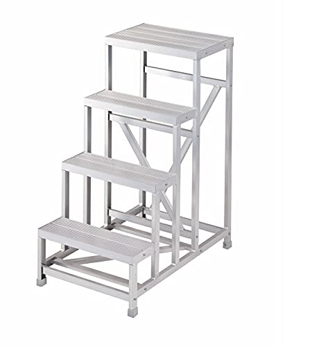 長谷川工業(Hasegawa) 組立式作業台 ライトステップ 4段 DB4-6412 (W60×D40×H120cm) (17825)