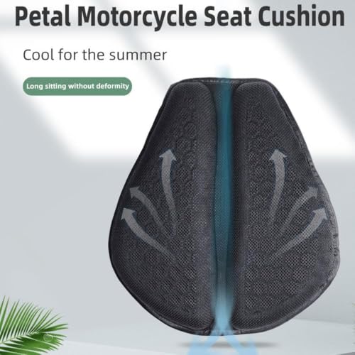 Cojin Asiento Moto Gel con reducción de vibración TPE y panal 8