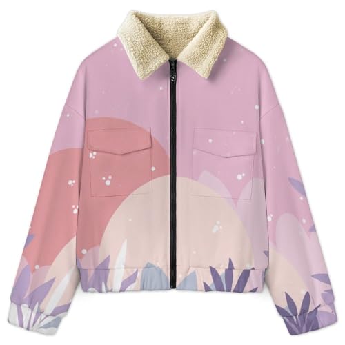 Manteau zippé en peluche chaud veste polaire femme anti-froid