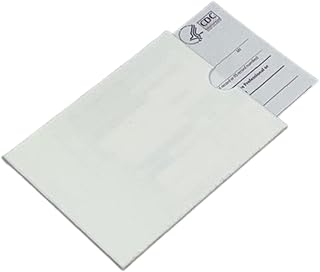 Protective Sleeve for Vaccine Cards - Stylish & Durable Plastic Protective Cover for Easy Transport & Display - Made in USA - White