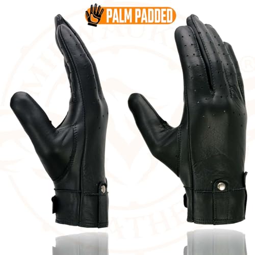 Image of Milwaukee Leather Women's Leather Lightweight Motorcycle Lined Driving Hand Gloves - X-Small