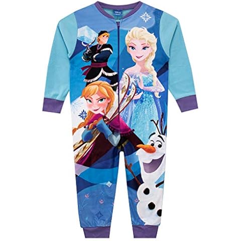Disney Pijama Entera para niñas Frozen Multicolor 9-10 Años Cover
