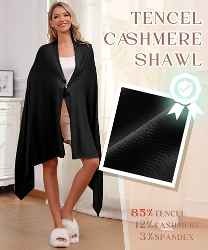 Tencel Shawl Wraps Women's Girls Shrug for Evening Dress Wedding Cape Cover Up 1920s Shawl2