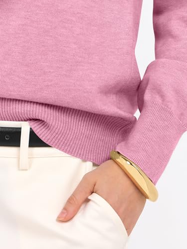 Image of ANRABESS Women's Long Sleeve V Neck Basic Sweaters | Classic Pullover Tops,Soft Loose,Business Casual Work,Travel Vacation,All Day Wear,Fall Spring Outfits,Winter Layer Clothing