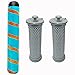 HUAYUWA Ricambio 1 spazzola a rullo (blu) e 2 filtri adatto per TINECO A10 A11 EA10/PURE ONE S11 S12 X1 R1 T1 S1 MINI LITE/per Tek TD0IN-01 Accessori per aspirapolvere