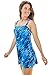 Swimsuits For All Swim 365 Women's Plus Size Princess-Seam Swim Dress - 22, Blue Bias Animal