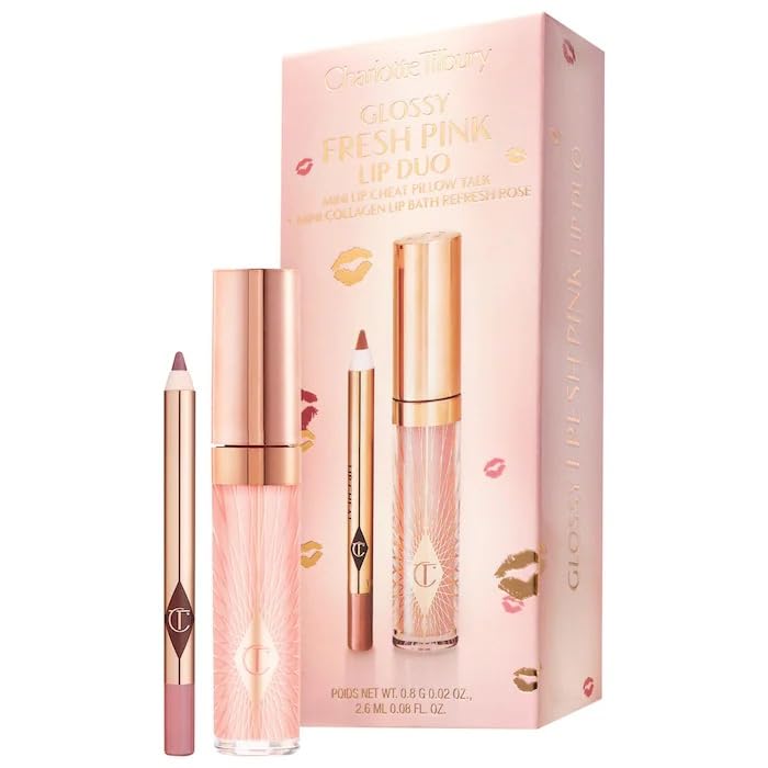 CHARLOTTE TILBURY Conjunto De Mini Gloss Labial Rosa Brilhante + ...