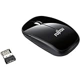 Fujitsu Wi410 - Maus - optisch - 3 Tasten - drahtlos - RF - Kabelloser Empfänger (USB) - Einzelhandel - für ESPRIMO E420, E720, Q920; LIFEBOOK E734, E744, E754, S935, T725, U745; Stylistic Q704
