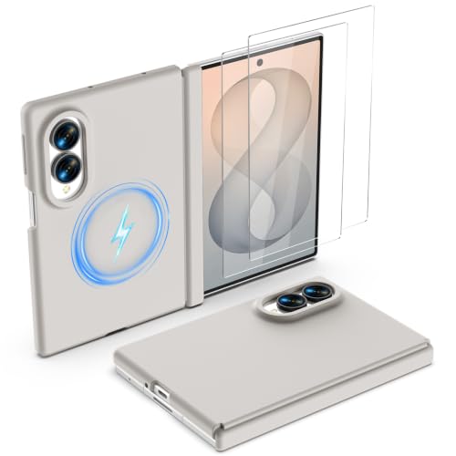GOODVISH Magnetic for Samsung Z Fold 8 Case with Auto-Fit Hinge Protection
