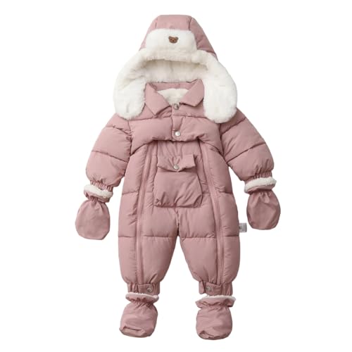 Combinaison ski bébé chaude à fermeture pour un habillage sans effort