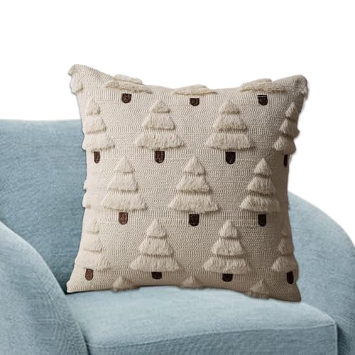 Housse de coussin de Noël brodée 3D lavable pour éviter les taches - 2