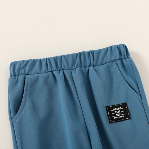 Image of YOUNGER STAR Toddler Baby Boy Girl Clothes Fall Winter Outfits Long Sleeve Hoodie Sweatshirt Sweat Pants Cotton Sweatsuits