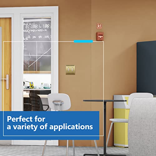 Lider Toggle Light Switch Metal Wall Plate, Stainless Steel Switch Cover, Corrosion Resistant, Mid-Size 2-Gang 4.88" X 4.92", 201 Stainless Steel, Lmwp-12M-Bb, Brushed Brass #TOP6